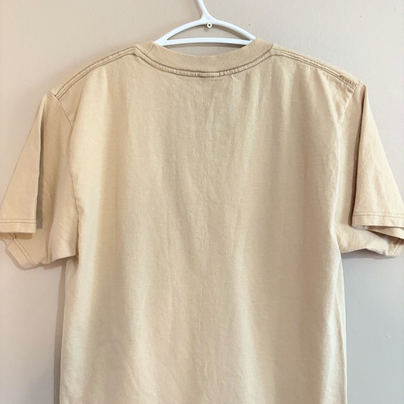 Volcom Stone Beige Cotton Short Sleeve T-Shirt w Logo - Picture 12 of 13
